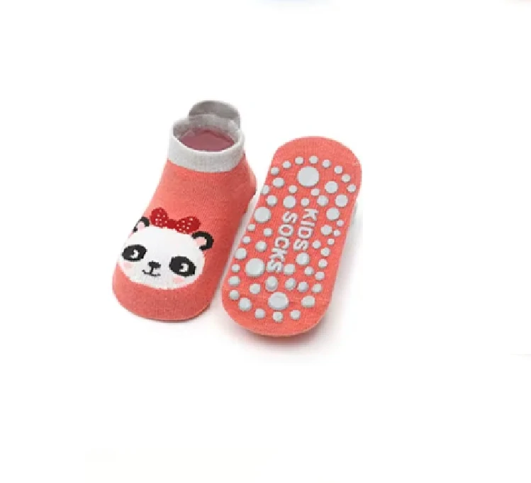 Protiskluzové ponožky - RŮŽOVÉ - PANDA - (3-5 let) L