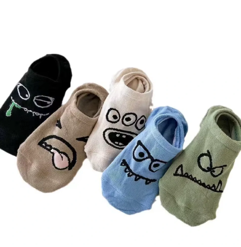 Nízké ponožky ťapky - MODRÉ - (5-8 let)