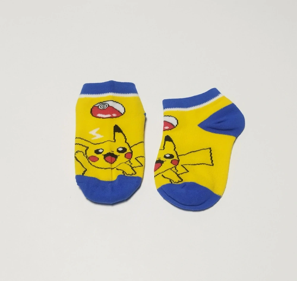Kotníkové ponožky - POKÉMON - PIKACHU - ŽLUTÉ - (6-8 let) L