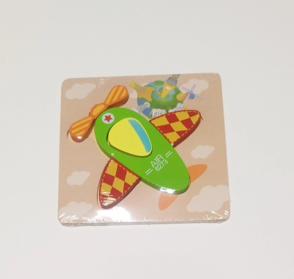 Dřevěné puzzle pro nejmenší (S) - LETADLO