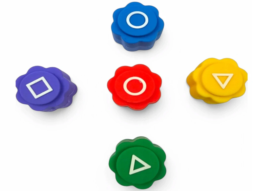 Hra GONGGI - SQUID GAME/ HRA NA OLIHEŇ - 5ks + Stojánek trojúhelník 