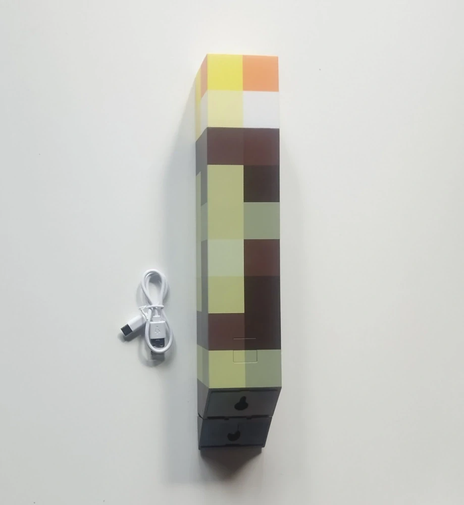 LED lampa na nabíjení - MINECRAFT POCHODEŇ