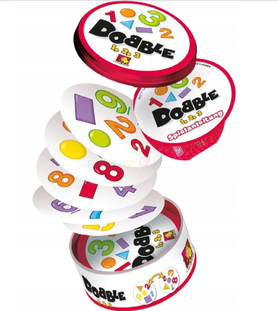 Postřehová hra Dobble - ČÍSLA A TVARY - S VADOU
