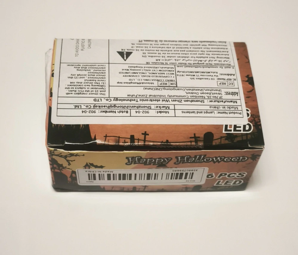 Mini světýlka na HALLOWEEN - 6 ks