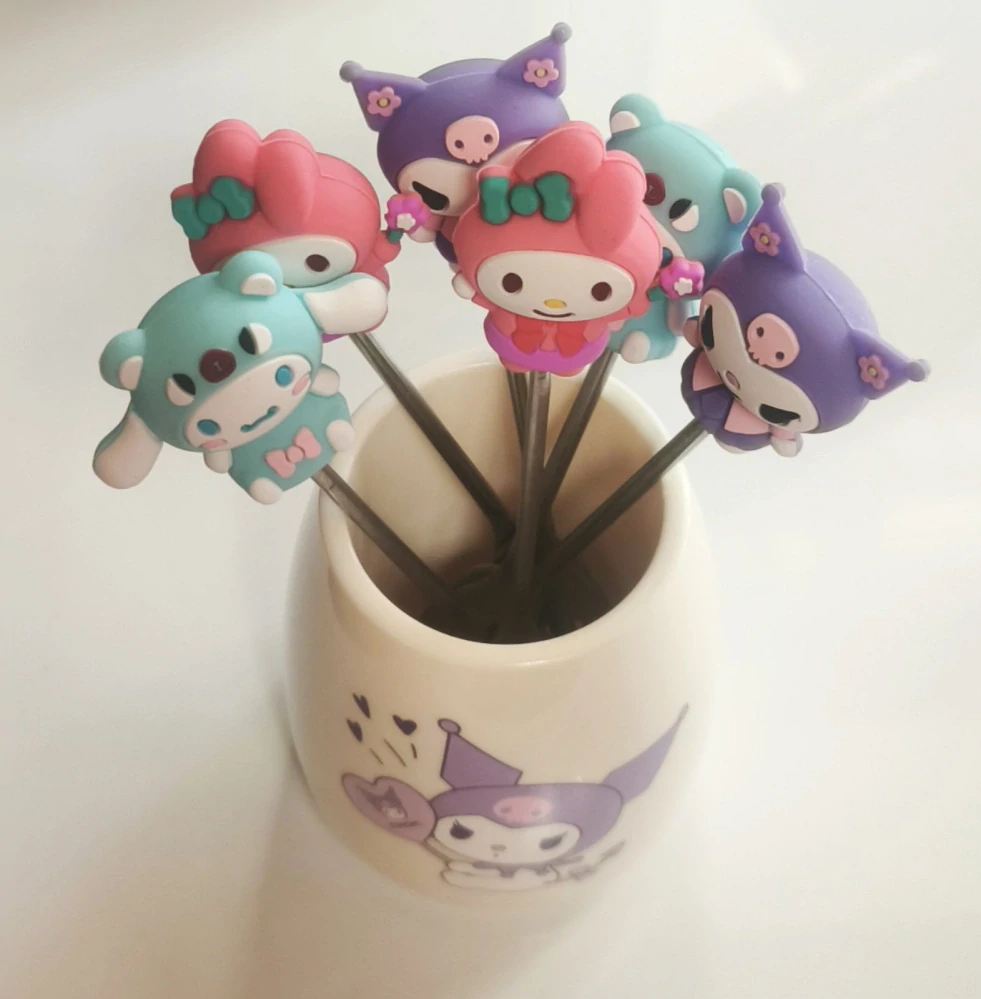 Napichovátka - SANRIO - KUROMI - 6 ks