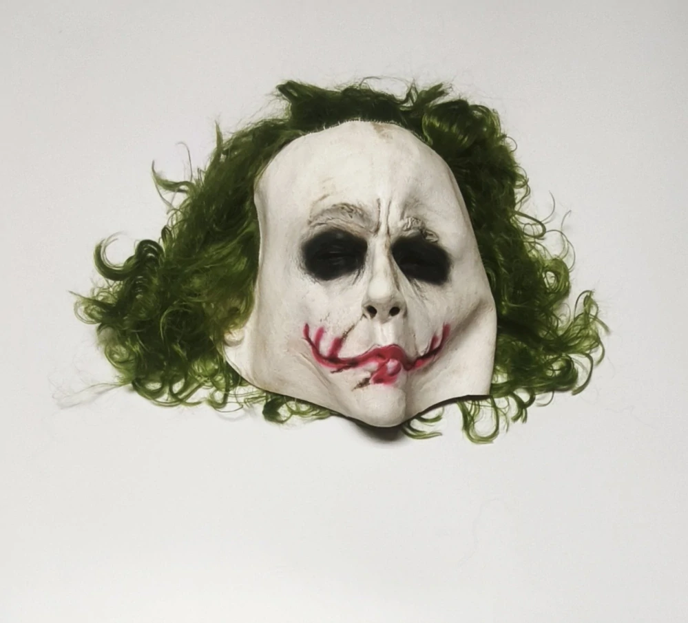 Realistická hororová 3D maska - HALLOWEEN - JOKER (B)