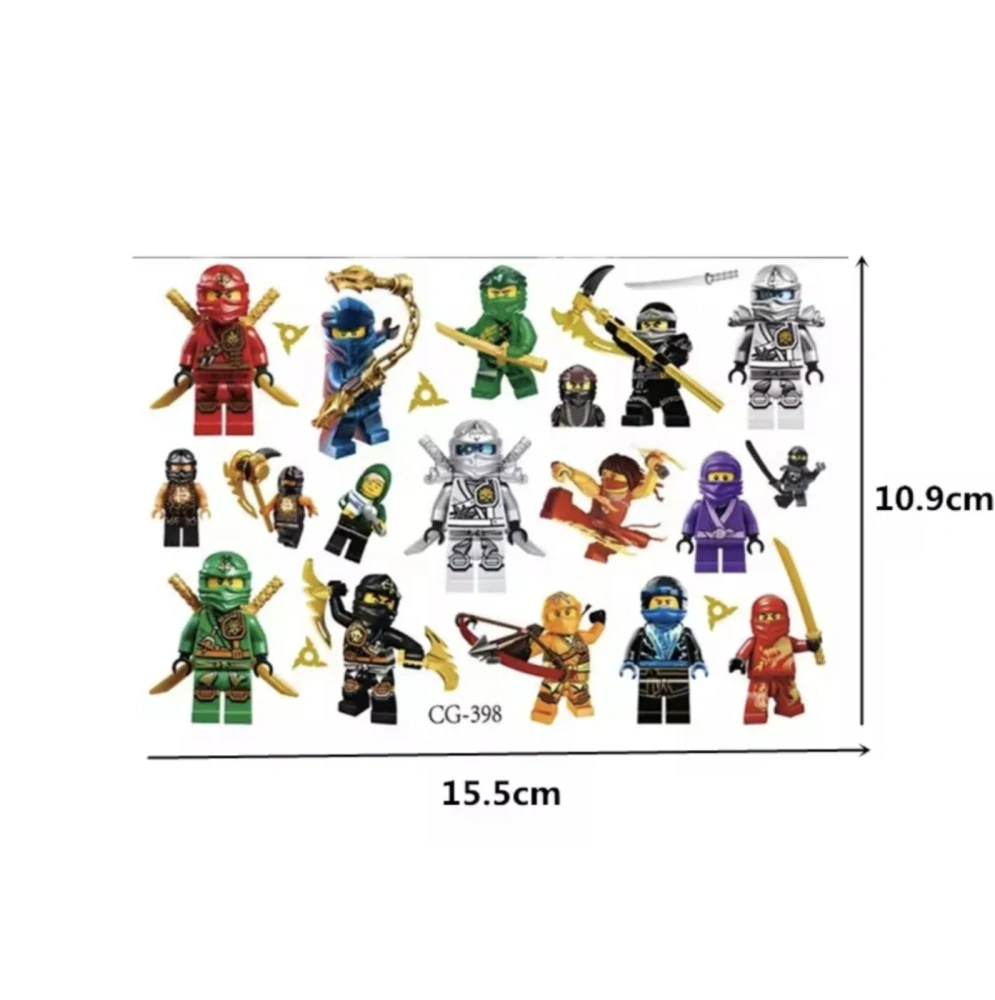 Dětské dočasné tetování - LEGO NINJAGO (A)