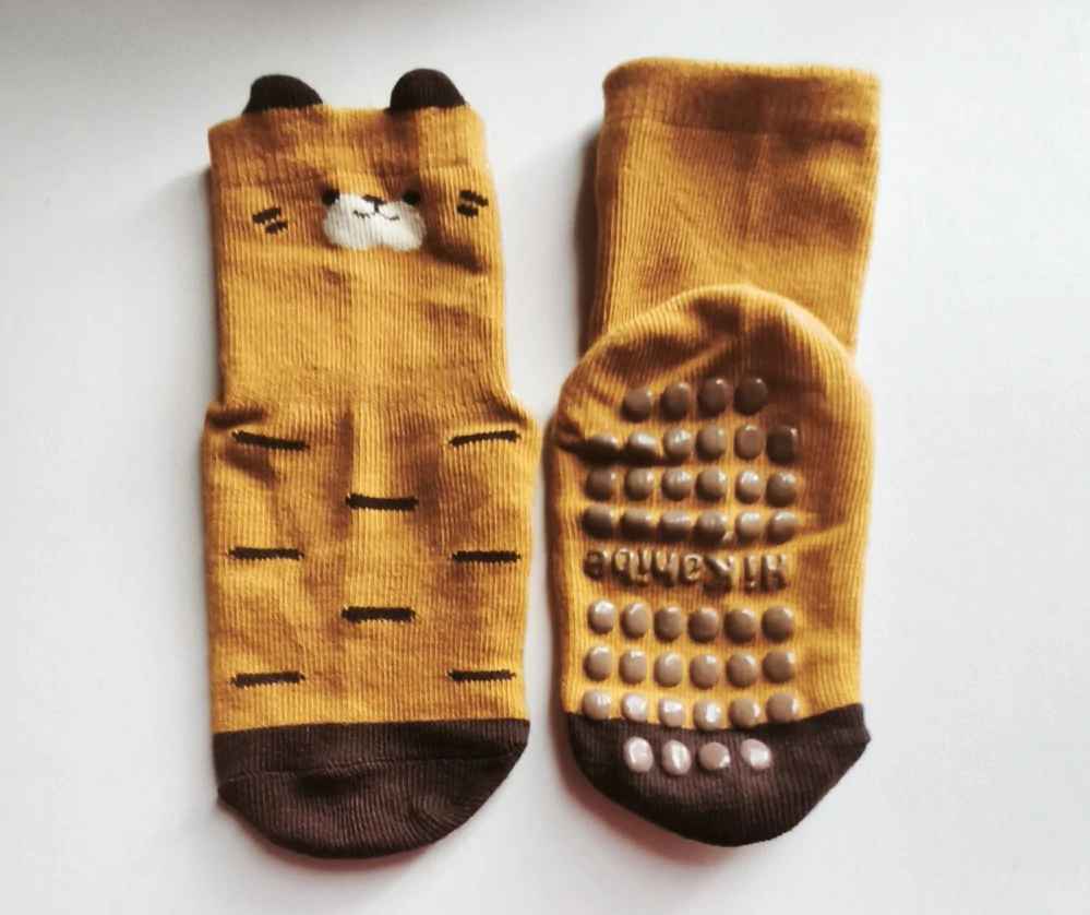 Protiskluzové ponožky - ŽLUTÉ - (24-36 m) L