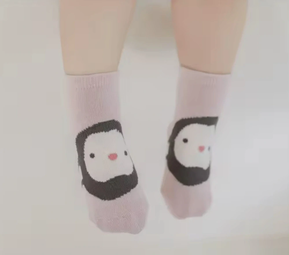 Protiskluzové ponožky - STARORŮŽOVÉ - (24-36 m) L