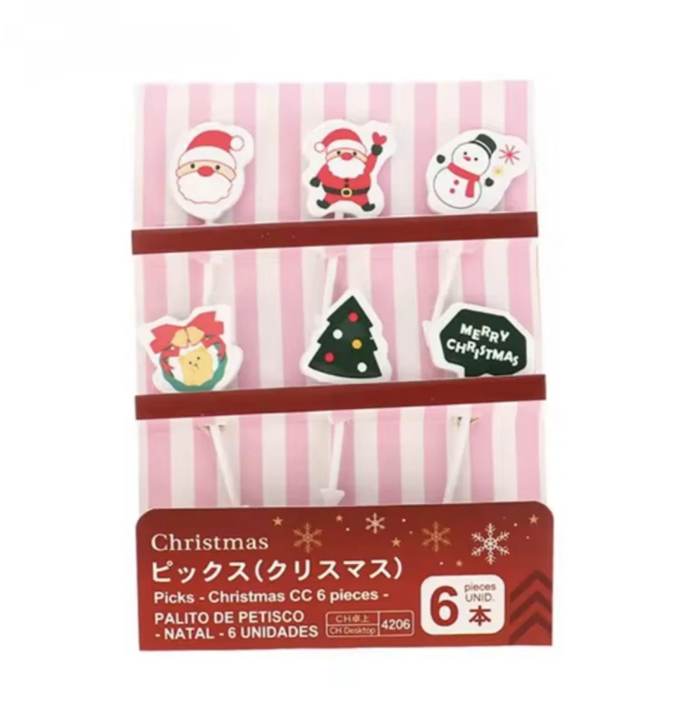 Napichovátka - VÁNOCE - 6 ks - SANTA CLAUS