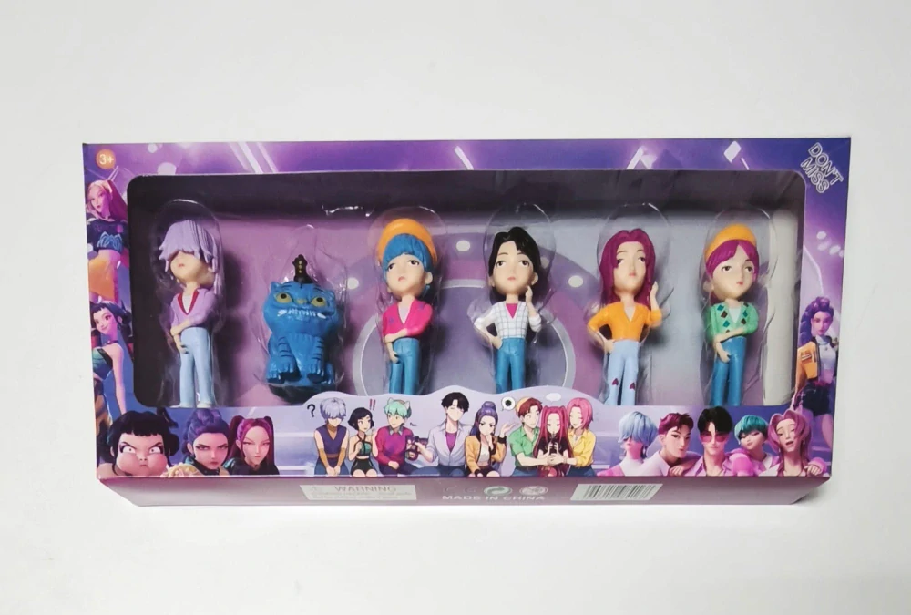 Sada sběratelských figurek - KPOP DEMON HUNTERS - KPop Lovkyně démonů - KAPELA SAJA BOYS - 6 ks