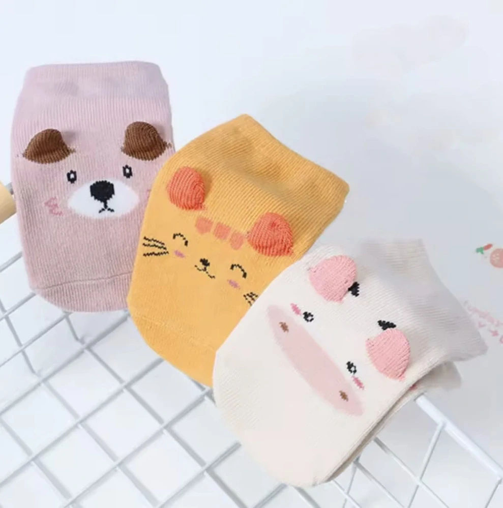 Protiskluzové ponožky - SVĚTLE HNĚDÉ - (12-36 m) M