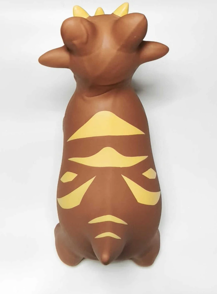 Nafukovací skákací DINOSAURUS - TRICERATOPS - HNĚDÝ