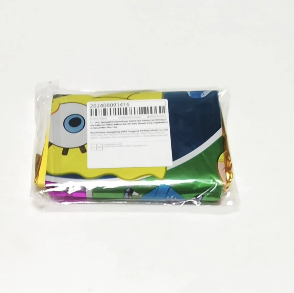 Narozeninový set fóliových balónků SPONGE BOB – číslice "6" - 6 ks