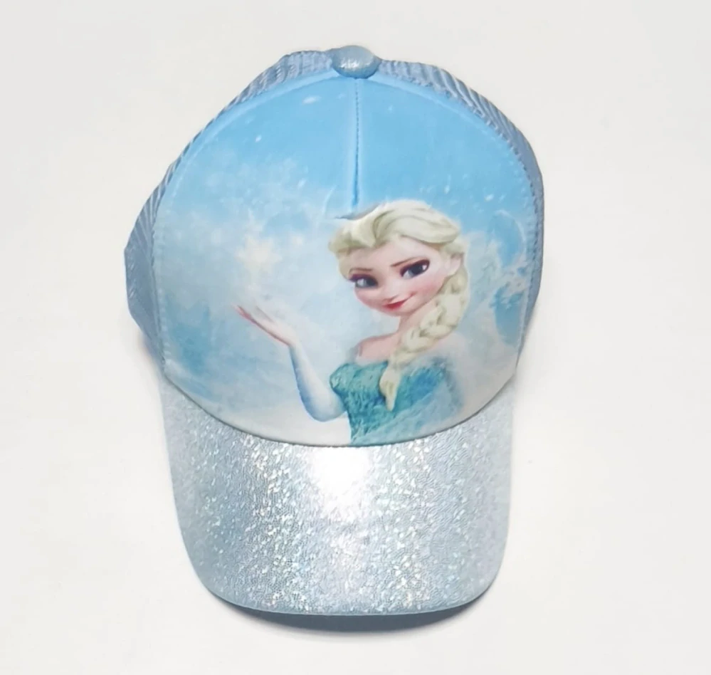Dětská kšiltovka s Elsou – Třpytivé Ledové království - MODRÁ (3-7 let)