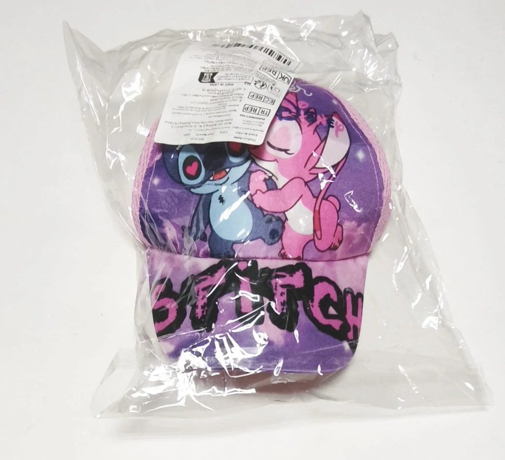 Dětská kšiltovka - Stitch a Angel - FIALOVÁ (4-8 let)