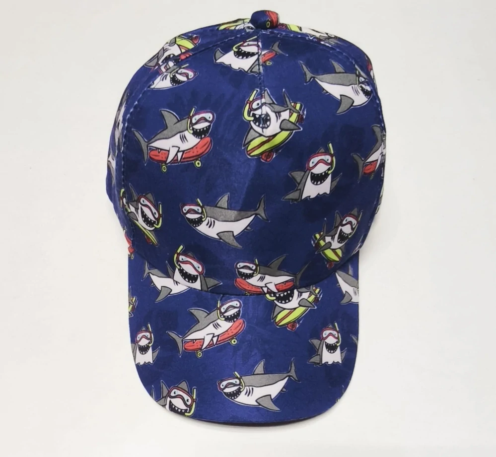 Dětská kšiltovka – ŽRALOCI - MODRÁ (2-6 let)