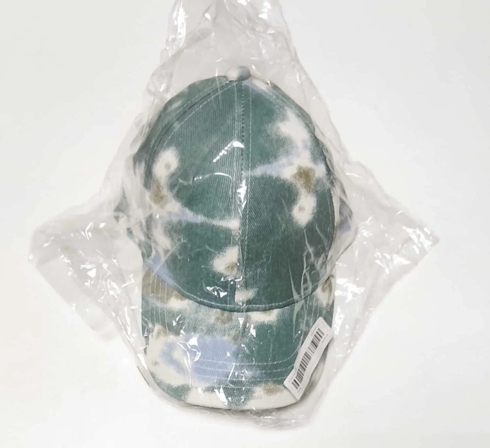 Dámská/Dívčí kšiltovka s otvorem na culík - Batika MODRO-ZELENÁ (od 7 let)