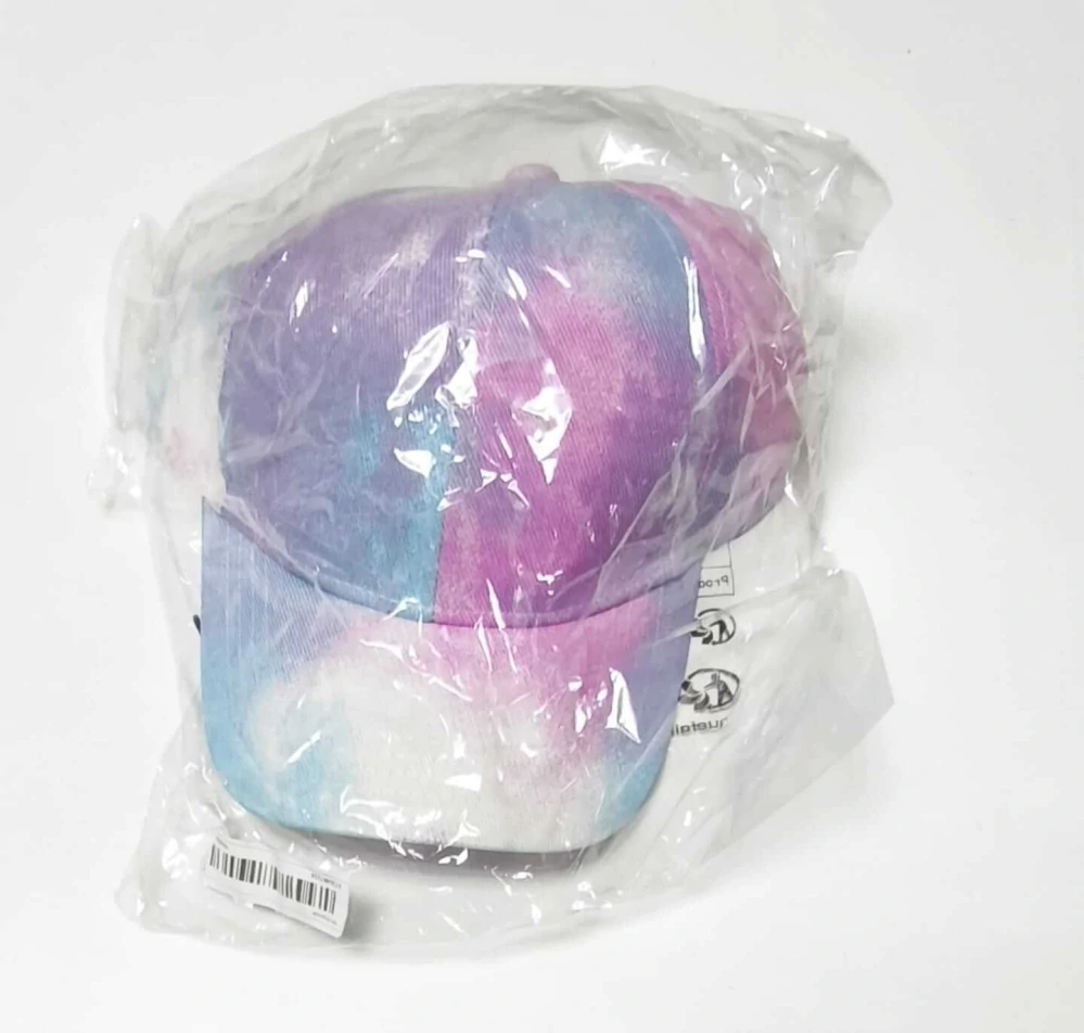 Dámská/Dívčí kšiltovka s otvorem na culík - Batika FIALOVO-MODRÁ (od 7 let)