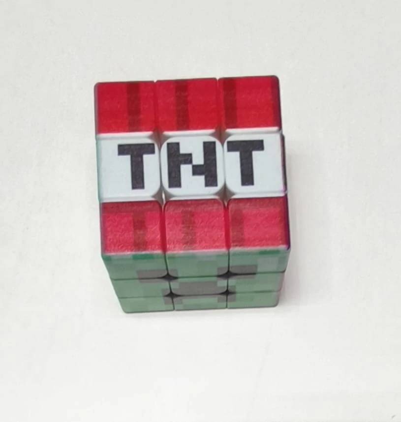 Rubikova kostka - MINECRAFT (B) - 3x3 - S ESTETICKOU VADOU