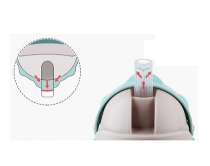 Nevylévací hrníček s brčkem 360° - LIŠKA - 250 ml