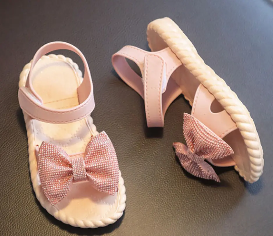 Sandálky s mašlí - RŮŽOVÉ (2-3 roky)