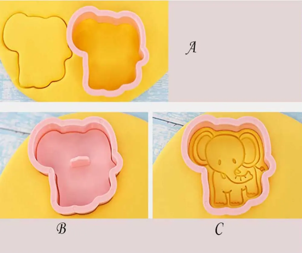 3D vykrajovátka na sušenky - ZVÍŘÁTKA 1 - 8 ks 