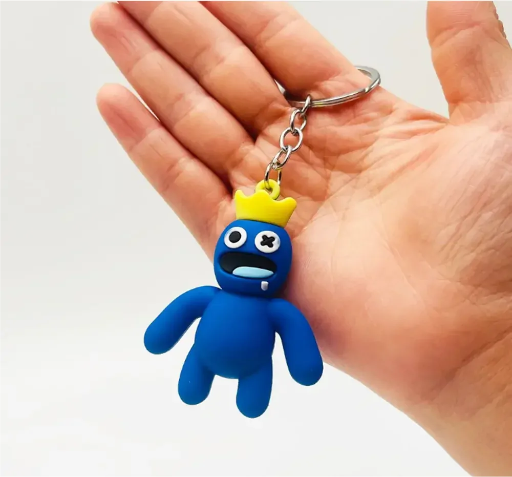 Přívěsek na klíče - RAINBOW FRIENDS - MODRÝ