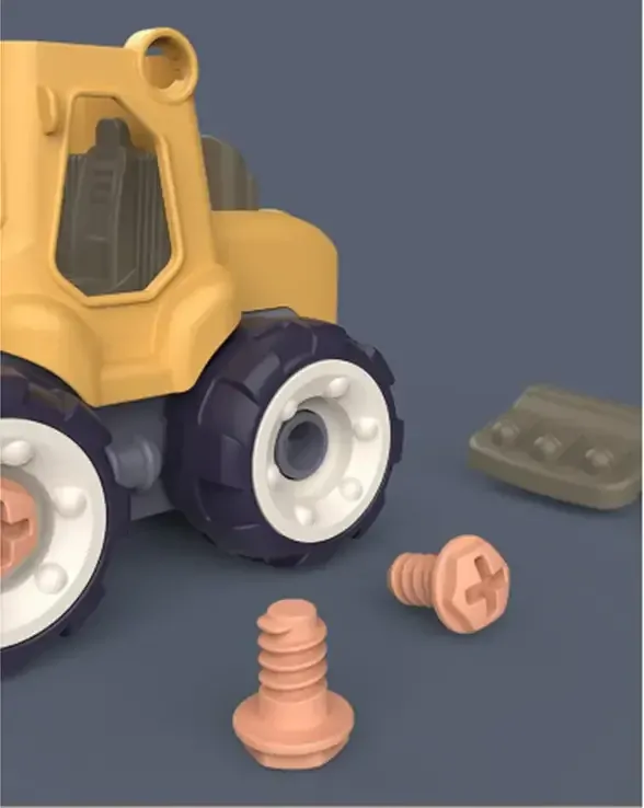 Autíčko malý konstruktér - BAGR - oranžové