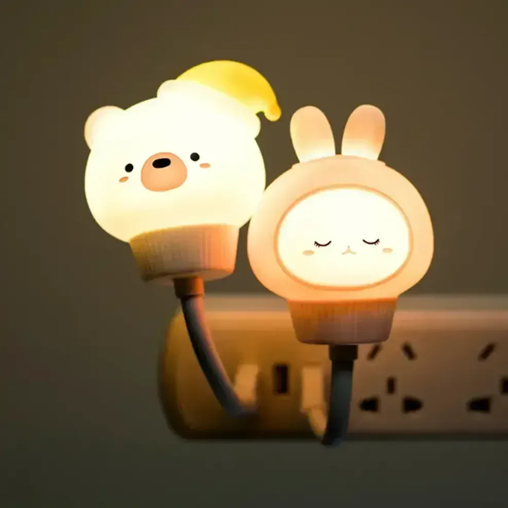 LED Noční světýlko USB - verze bez ovladače - MEDVÍDEK