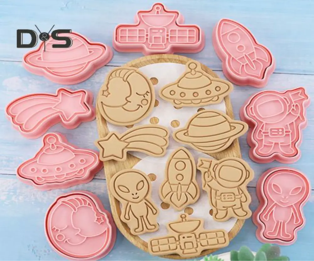 3D vykrajovátka na sušenky - UFO - 8 ks 