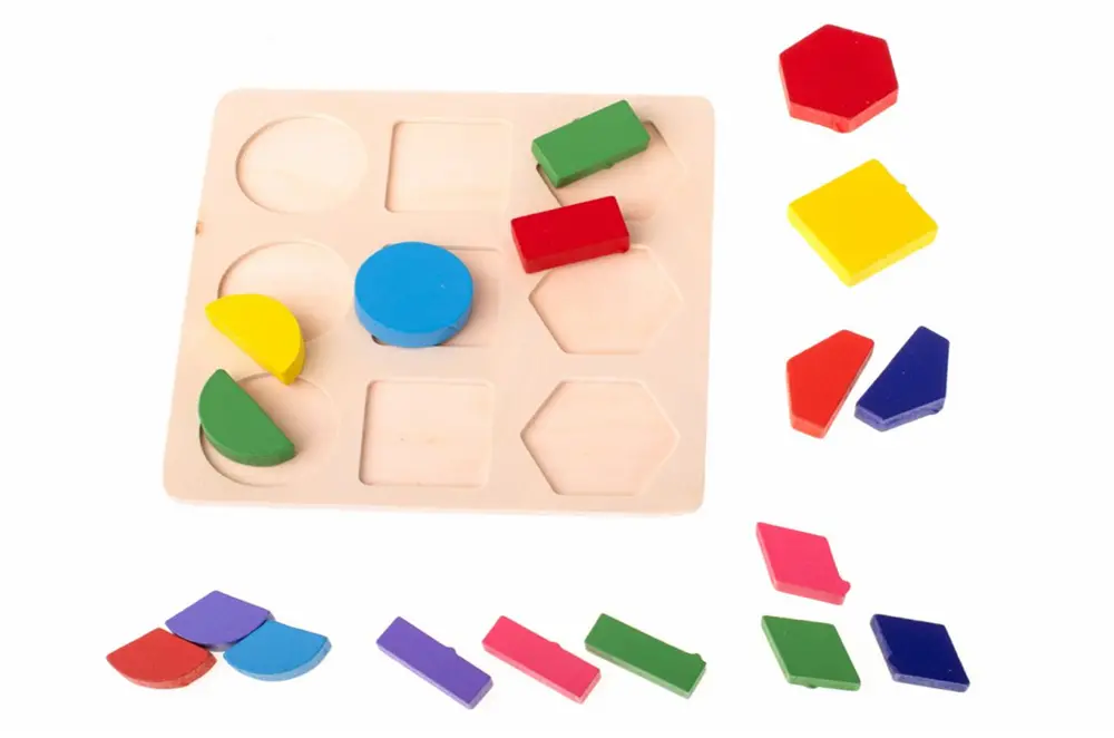 PUZZLE - geometrické tvary  