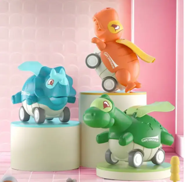 Autíčko pro nejmenší - DINOSAURUS - ORANŽOVÝ