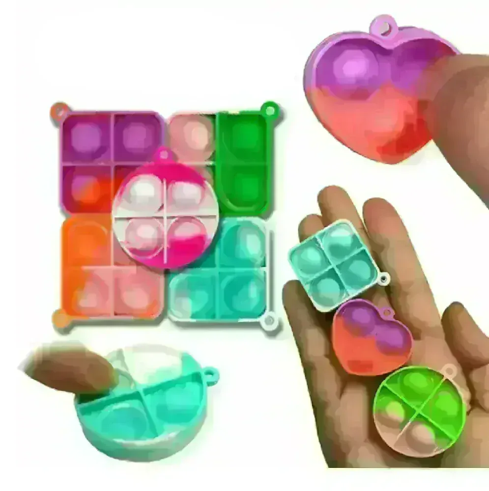 POP IT antistresová klíčenka - ČTVEREC 5