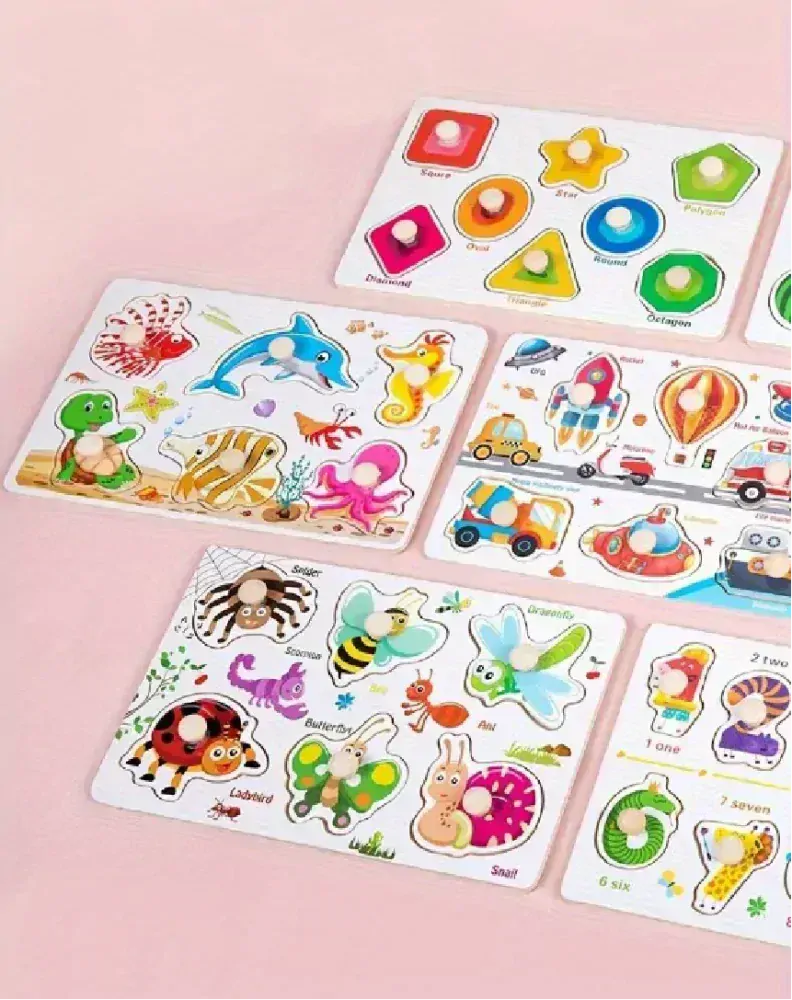 Dřevěná vkládačka - TVARY - (S)