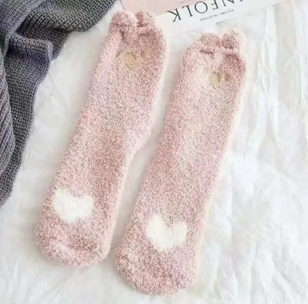 Teplé flísové ponožky - 5 párů 