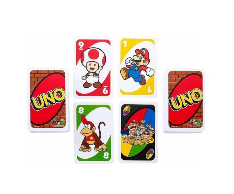 Hra Uno karty - SUPER MARIO -  S VADOU