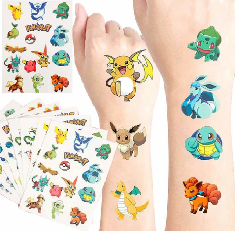 Dětské dočasné tetování - POKÉMON (4) - PIKACHU B