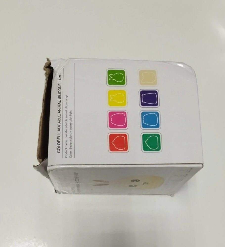 Dotyková silikonová LED noční lampička na baterky - KAPKA