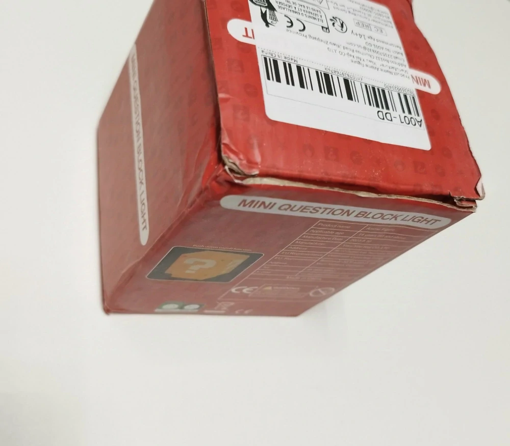 LED noční lampa na nabíjení - SUPER MARIO BROS - KOSTKA S OTAZNÍKEM