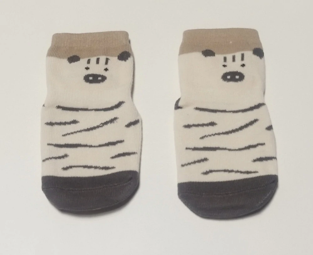 Protiskluzové ponožky - ZEBRA - (12-36m) M