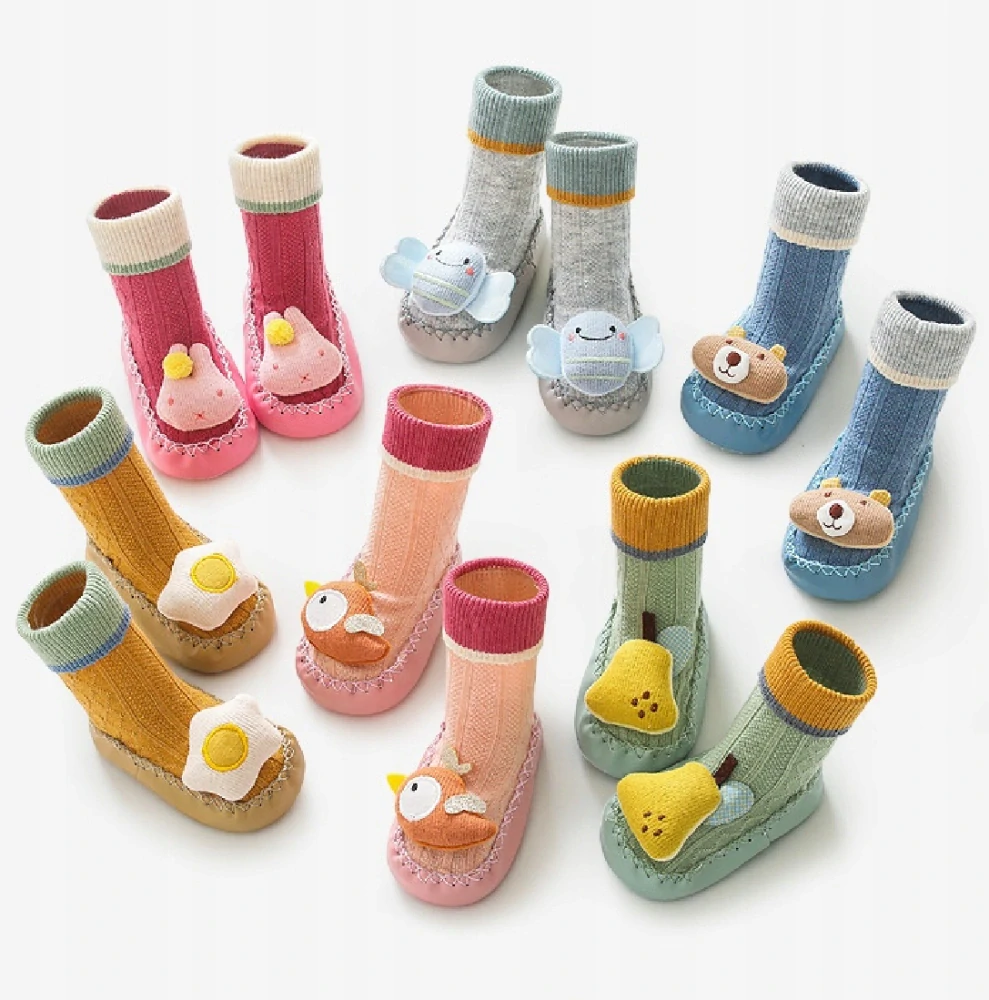 Ponožkové capáčky - ZELENÉ - HRUŠKA (6-12m) M