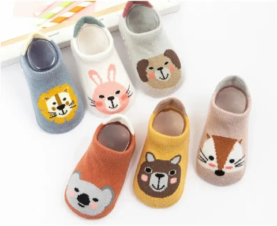 Protiskluzové ponožky - SKOŘICOVÉ - KOALA - (3-5 let) L