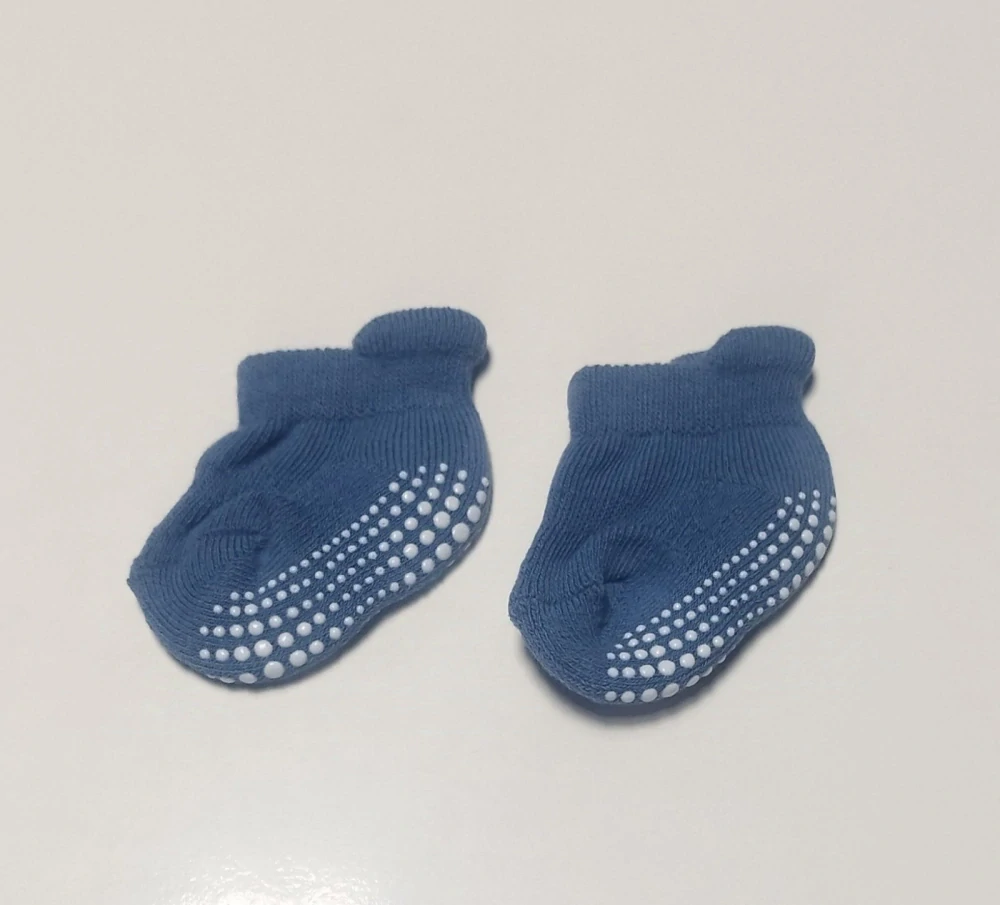 Protiskluzové ponožky - MODRÉ (0-3 m) 