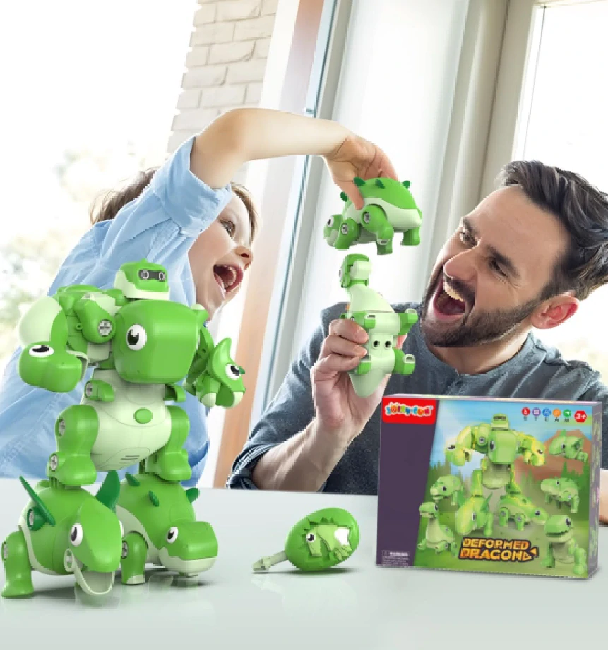 Robotický dinosaurus 5 v 1 - ZELENÝ