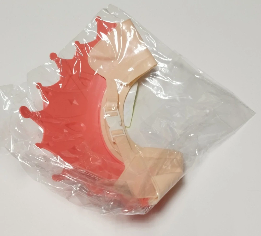 Dětská sprchovací čepice - KORUNA - ORANŽOVÁ