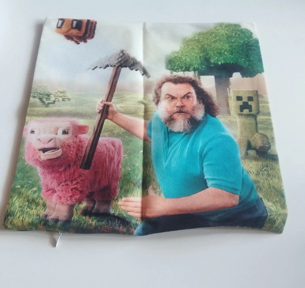 Povlak na polštář - MINECRAFT FILM - OVCE A STEVE - 30 cm