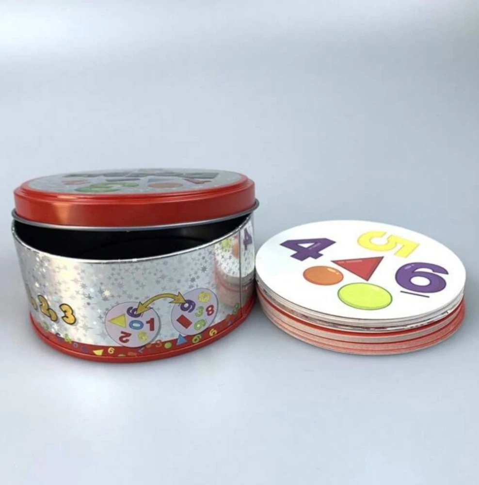 Postřehová hra Dobble - ČÍSLA A TVARY - (B)