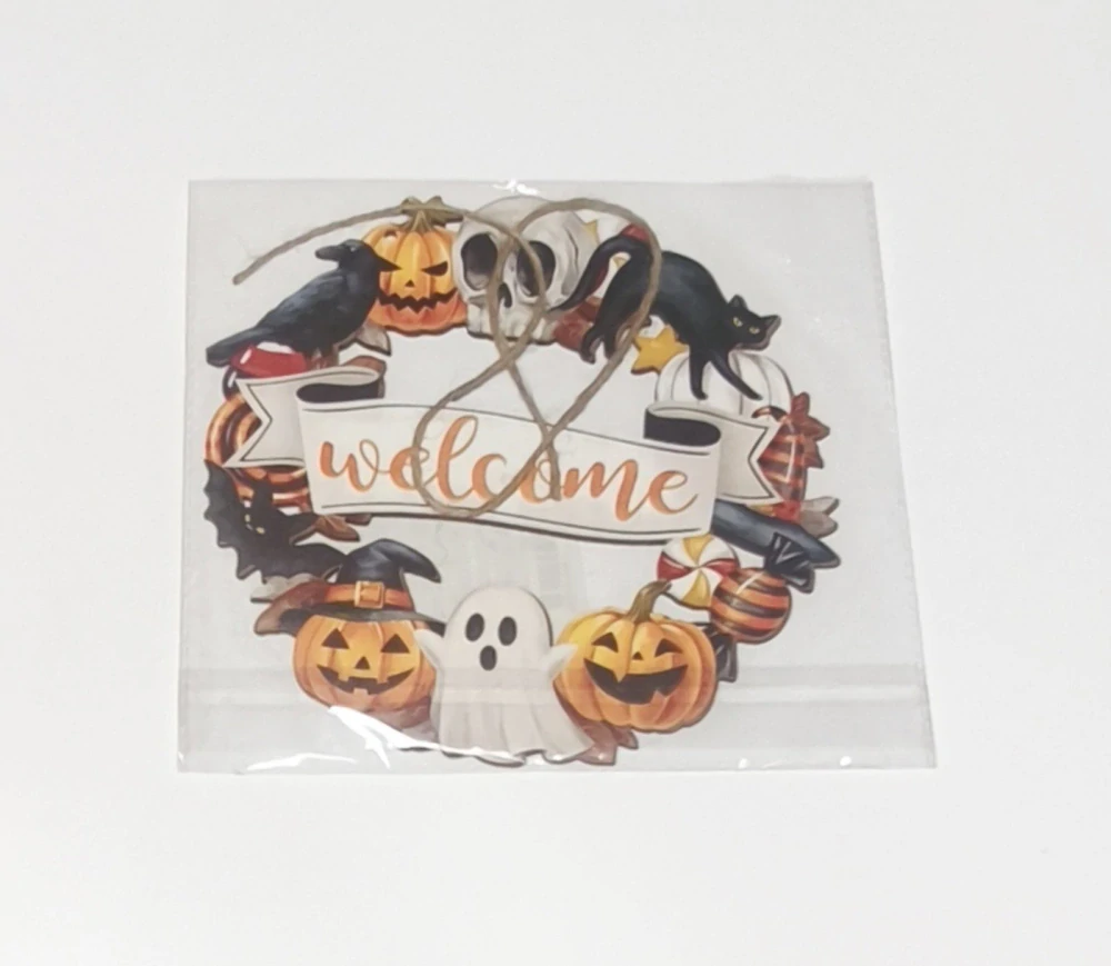 Malá dekorace na dveře - HALLOWEEN - VĚNEC