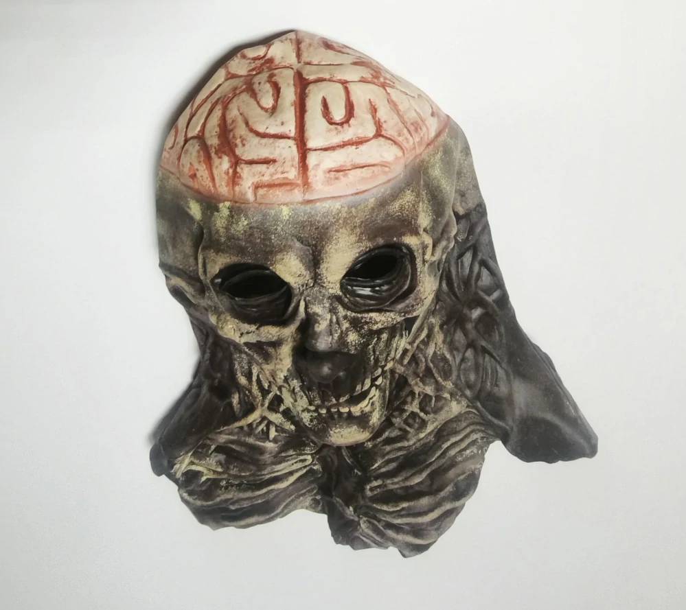 Realistická hororová 3D maska - HALLOWEEN - KOSTLIVEC